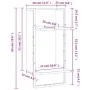 Wall shelf with oak brown bar 30x25x65 cm by , Shelves and shelves - Ref: Foro24-836302, Price: 16,40 €, Discount: %