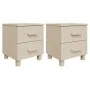 HAMAR bedside tables 2 units solid pine honey brown 40x35x44.5 cm by vidaXL, Nightstands - Ref: Foro24-340408, Price: 79,91 €...