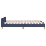 Bed frame with blue fabric headboard 120x200 cm by , Beds and slatted bases - Ref: Foro24-3125128, Price: 170,71 €, Discount: %