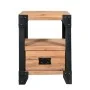 Nachttische 2 Stück aus massivem Akazienholz und Stahl 40x30x54 cm von vidaXL, Nachttische - Ref: Foro24-279100, Preis: 167,5...