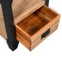 Nachttische 2 Stück aus massivem Akazienholz und Stahl 40x30x54 cm von vidaXL, Nachttische - Ref: Foro24-279100, Preis: 167,5...