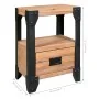 Nachttische 2 Stück aus massivem Akazienholz und Stahl 40x30x54 cm von vidaXL, Nachttische - Ref: Foro24-279100, Preis: 167,5...