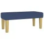 Box spring bed with blue fabric mattress 90x190 cm by , Beds and slatted bases - Ref: Foro24-3137203, Price: 342,62 €, Discou...