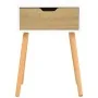 White and Sonoma engineered wood bedside table 40x40x56 cm by vidaXL, Nightstands - Ref: Foro24-326805, Price: 68,72 €, Disco...
