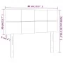Cabecero con LED de tela negro 80x5x78/88 cm de , Cabeceros y pies de cama - Ref: Foro24-3121588, Precio: 42,11 €, Descuento: %