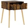 Nachttisch aus geräuchertem Eichenholzwerkstoff, 40 x 40 x 56 cm von vidaXL, Nachttische - Ref: Foro24-326811, Preis: 41,54 €...