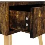 Nachttisch aus geräuchertem Eichenholzwerkstoff, 40 x 40 x 56 cm von vidaXL, Nachttische - Ref: Foro24-326811, Preis: 41,54 €...