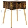 Nachttisch aus geräuchertem Eichenholzwerkstoff, 40 x 40 x 56 cm von vidaXL, Nachttische - Ref: Foro24-326811, Preis: 41,54 €...