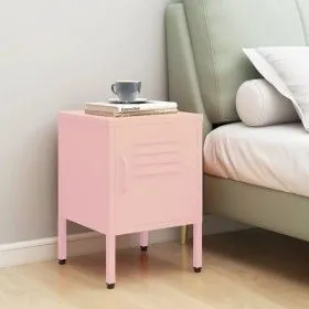 Pink steel bedside table 35x35x51 cm by vidaXL, Nightstands - Ref: Foro24-336211, Price: 78,38 €, Discount: %