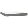 Box spring bed with dark gray fabric mattress 160x200 cm by , Beds and slatted bases - Ref: Foro24-3128614, Price: 555,78 €, ...