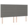Box spring bed with dark gray fabric mattress 160x200 cm by , Beds and slatted bases - Ref: Foro24-3128614, Price: 555,78 €, ...