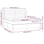 Cama box spring con colchón tela gris oscuro 160x200 cm de , Camas y somieres - Ref: Foro24-3128614, Precio: 556,58 €, Descue...