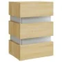Bedside table LED light Sonoma engineered wood 45x35x67 cm by vidaXL, Nightstands - Ref: Foro24-326843, Price: 119,56 €, Disc...
