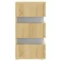 Bedside table LED light Sonoma engineered wood 45x35x67 cm by vidaXL, Nightstands - Ref: Foro24-326843, Price: 119,56 €, Disc...