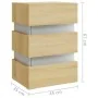 Bedside table LED light Sonoma engineered wood 45x35x67 cm by vidaXL, Nightstands - Ref: Foro24-326843, Price: 119,56 €, Disc...