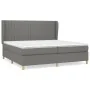 Box spring bed with dark gray fabric mattress 200x200 cm by , Beds and slatted bases - Ref: Foro24-3128710, Price: 632,41 €, ...
