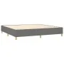 Box spring bed with dark gray fabric mattress 200x200 cm by , Beds and slatted bases - Ref: Foro24-3128710, Price: 632,41 €, ...