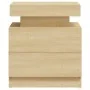 Engineered wood nightstand in Sonoma oak, measuring 45x35x52 cm. by vidaXL, Nightstands - Ref: Foro24-326852, Price: 85,63 €,...