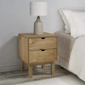 Mesita de noche OTTA madera maciza de pino 45x39x57 cm de vidaXL, Mesitas de noche - Ref: Foro24-348576, Precio: 94,13 €, Des...