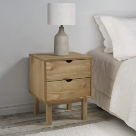 OTTA bedside table solid pine wood 45x39x57 cm by vidaXL, Nightstands - Ref: Foro24-348576, Price: 90,23 €, Discount: %