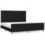 Bed frame with black fabric headboard 160x200 cm by , Beds and slatted bases - Ref: Foro24-3125229, Price: 221,58 €, Discount: %