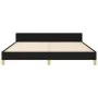 Bed frame with black fabric headboard 160x200 cm by , Beds and slatted bases - Ref: Foro24-3125229, Price: 221,58 €, Discount: %