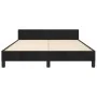 Bed frame with black velvet headboard 140x190 cm by , Beds and slatted bases - Ref: Foro24-3125875, Price: 210,44 €, Discount: %