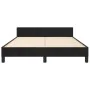 Bettgestell mit schwarzem Samtkopfteil 140x190 cm von , Betten und Lattenroste - Ref: Foro24-3125875, Preis: 210,44 €, Rabatt: %