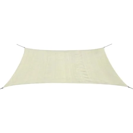 Rectangular HDPE sail awning 2x4m cream by vidaXL, Umbrellas - Ref: Foro24-42288, Price: 27,99 €, Discount: %
