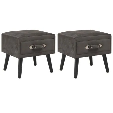 Mesitas de noche 2 unidades 40x35x40 cm terciopelo gris de vidaXL, Mesitas de noche - Ref: Foro24-276386, Precio: 100,61 €, D...