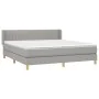 Boxspringbett mit hellgrauer Stoffmatratze 160x200 cm von , Betten und Lattenroste - Ref: Foro24-3130441, Preis: 505,26 €, Ra...