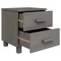 HAMAR bedside table solid pine light gray 40x35x44.5 cm by vidaXL, Nightstands - Ref: Foro24-340407, Price: 44,78 €, Discount: %