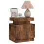 Smoked oak engineered wood bedside table 45x35x52 cm by vidaXL, Nightstands - Ref: Foro24-326857, Price: 88,95 €, Discount: %