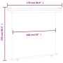 Schwarze Balkonseitenmarkise 170x250 cm von , Sonnenschirme - Ref: Foro24-48436, Preis: 89,04 €, Rabatt: %