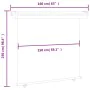 Black balcony side awning 160x250 cm by , Umbrellas - Ref: Foro24-48430, Price: 63,91 €, Discount: %