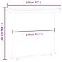 Toldo lateral de balcón negro 160x250 cm de , Sombrillas - Ref: Foro24-48430, Precio: 63,91 €, Descuento: %