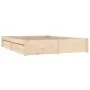 Bed frame with drawers 200x200 cm by , Beds and slatted bases - Ref: Foro24-3103533, Price: 240,97 €, Discount: %