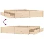 Bed frame with drawers 200x200 cm by , Beds and slatted bases - Ref: Foro24-3103533, Price: 240,97 €, Discount: %