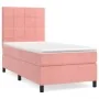 Box spring bed with pink velvet mattress 80x200 cm by , Beds and slatted bases - Ref: Foro24-3142994, Price: 312,10 €, Discou...