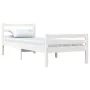 Estructura de cama madera maciza blanca 100x200 cm de , Camas y somieres - Ref: Foro24-814810, Precio: 88,73 €, Descuento: %