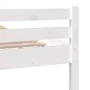 Weißer Massivholzbettrahmen 100x200 cm von , Betten und Lattenroste - Ref: Foro24-814810, Preis: 88,73 €, Rabatt: %