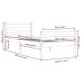 Weißer Massivholzbettrahmen 100x200 cm von , Betten und Lattenroste - Ref: Foro24-814810, Preis: 88,73 €, Rabatt: %