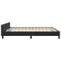 Bed frame with black velvet headboard 160x200 cm by , Beds and slatted bases - Ref: Foro24-3125765, Price: 235,99 €, Discount: %