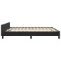 Bettgestell mit schwarzem Samtkopfteil 160x200 cm von , Betten und Lattenroste - Ref: Foro24-3125765, Preis: 235,99 €, Rabatt: %
