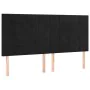 Bed frame with black velvet headboard 160x200 cm by , Beds and slatted bases - Ref: Foro24-3125765, Price: 235,99 €, Discount: %