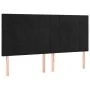 Bettgestell mit schwarzem Samtkopfteil 160x200 cm von , Betten und Lattenroste - Ref: Foro24-3125765, Preis: 235,99 €, Rabatt: %