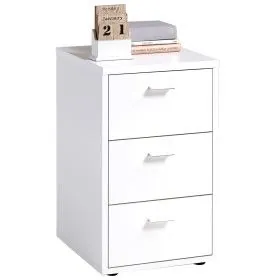 FMD Nightstand with 3 drawers white by FMD, Nightstands - Ref: Foro24-428802, Price: 129,54 €, Discount: %