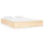 Solid wood bed frame 140x190 cm by , Beds and slatted bases - Ref: Foro24-820082, Price: 101,95 €, Discount: %