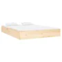 Solid wood bed frame 140x190 cm by , Beds and slatted bases - Ref: Foro24-820082, Price: 101,95 €, Discount: %