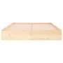 Solid wood bed frame 140x190 cm by , Beds and slatted bases - Ref: Foro24-820082, Price: 101,95 €, Discount: %
